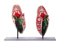 Huron Beaded Hide Moccasins