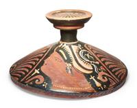 An Apulian Red-Figured Lekanis Lid