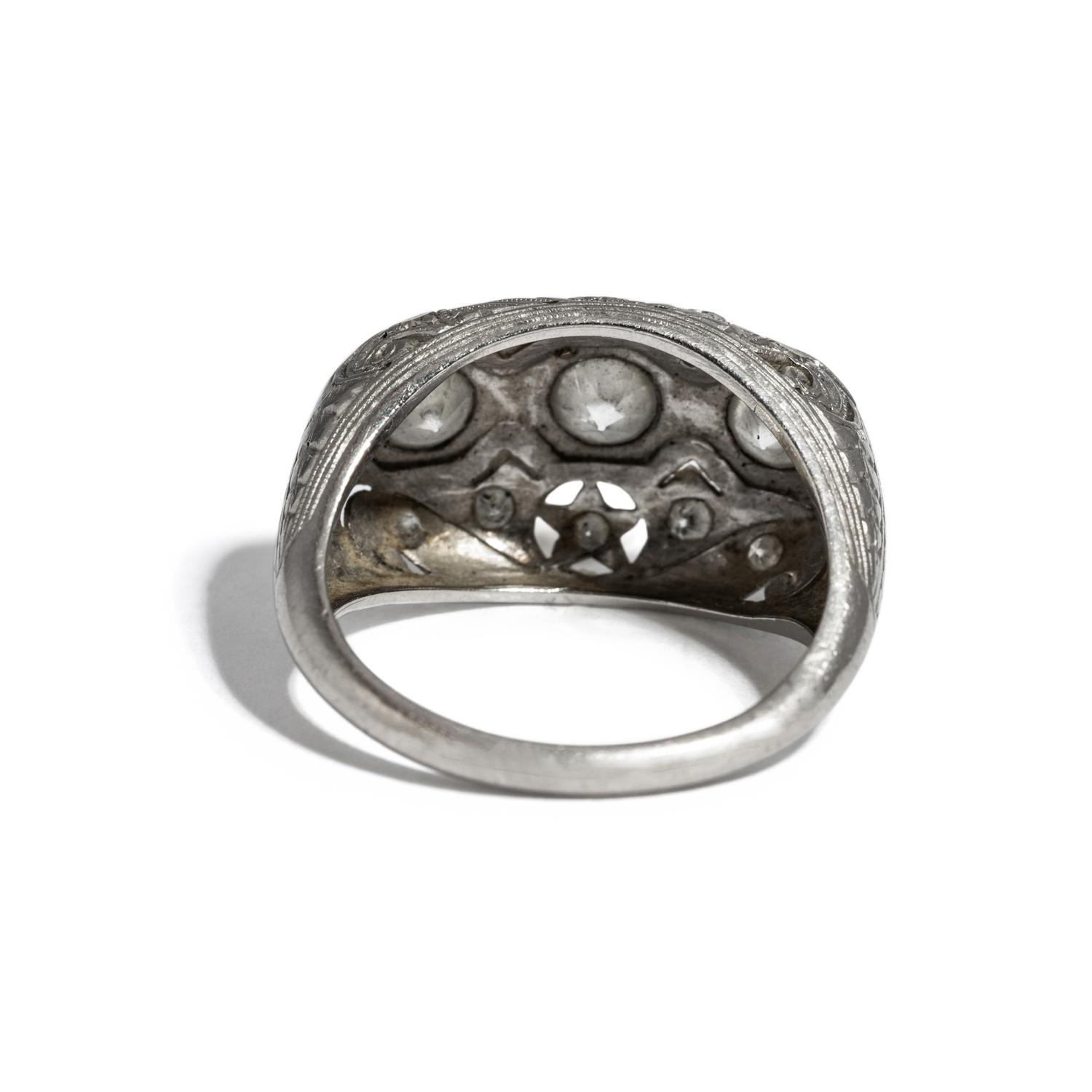 PLATINUM AND DIAMOND RING