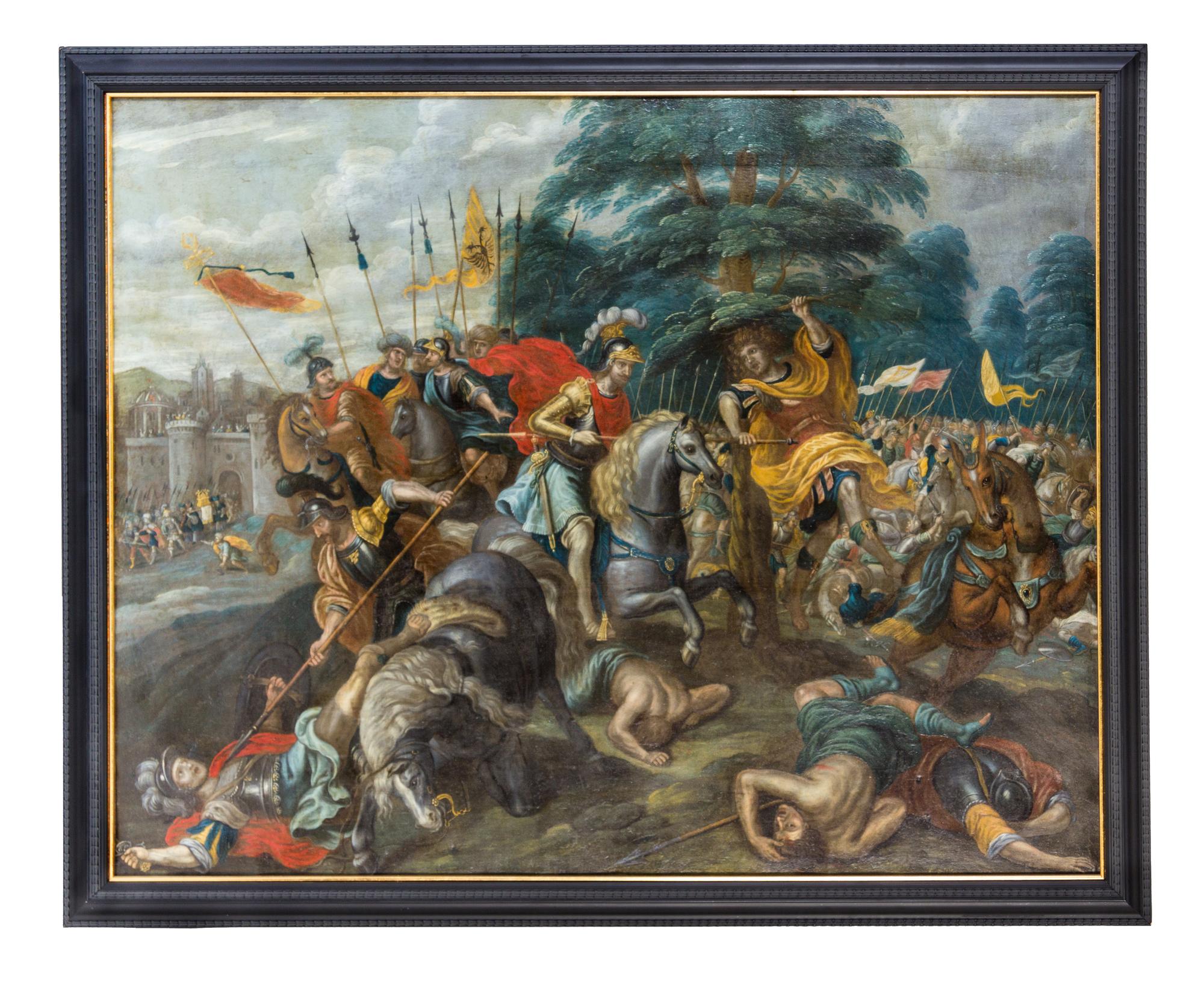 Studio of Frans Francken the Younger, (Flemish, Late 16th/Early 17th Century), The Feast of Esther (two works), David and Abigail, Davi