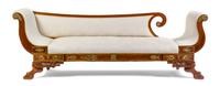 An American Classical Mahogany Recamier Height 36 x width 99 inches. — 19TH CENTURY