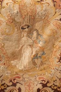 A Pair of William and Mary Style Carved Walnut Armchairs