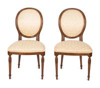 A Set of Four Louis XVI Style Side Chairs