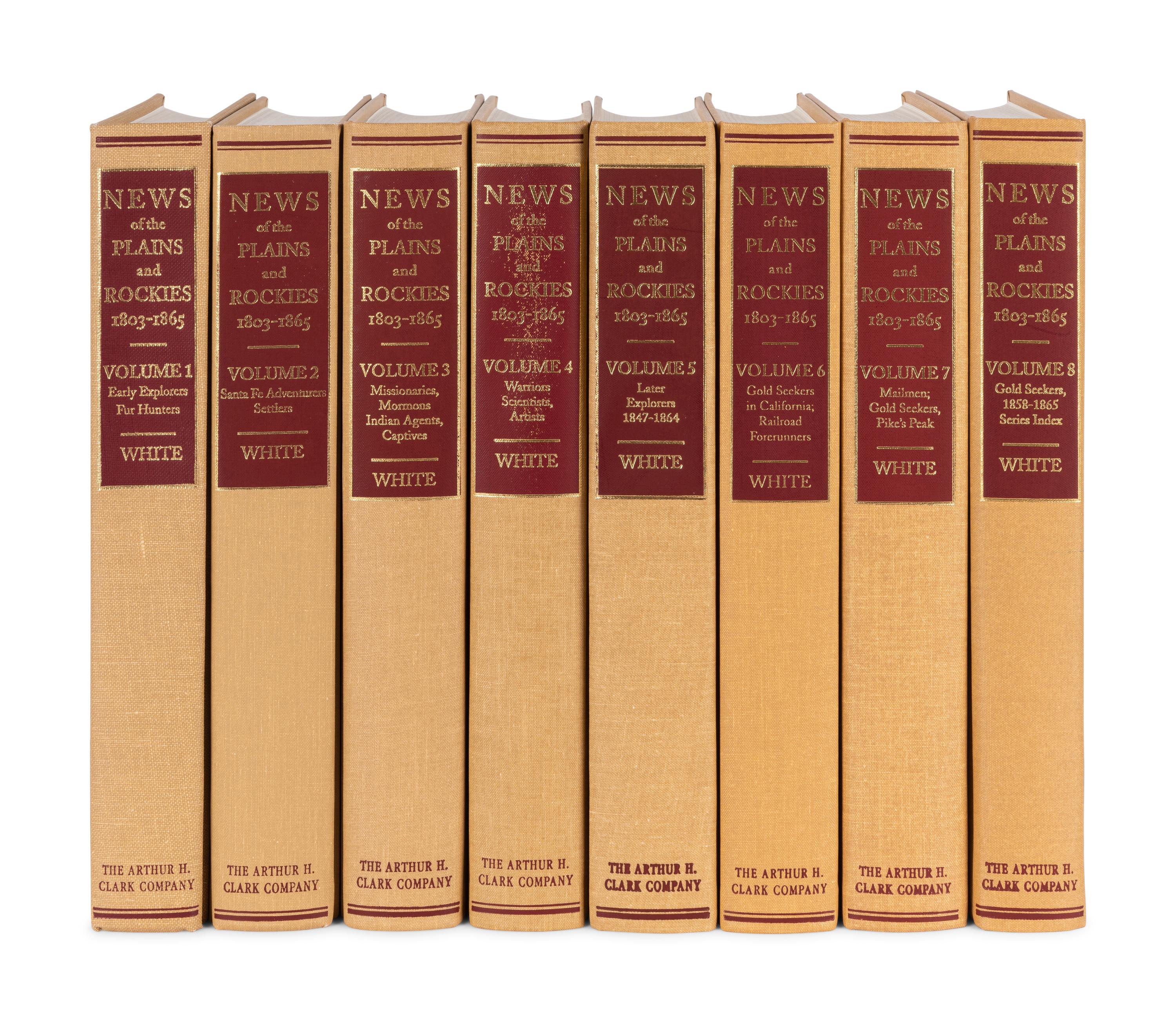[ARTHUR H. CLARK COMPANY]. WHITE, David A., compiler. News of the Plains and Rockies 1803-1865 . Spokane, WA: The Arthur H. Clark Company, 1996-2001.