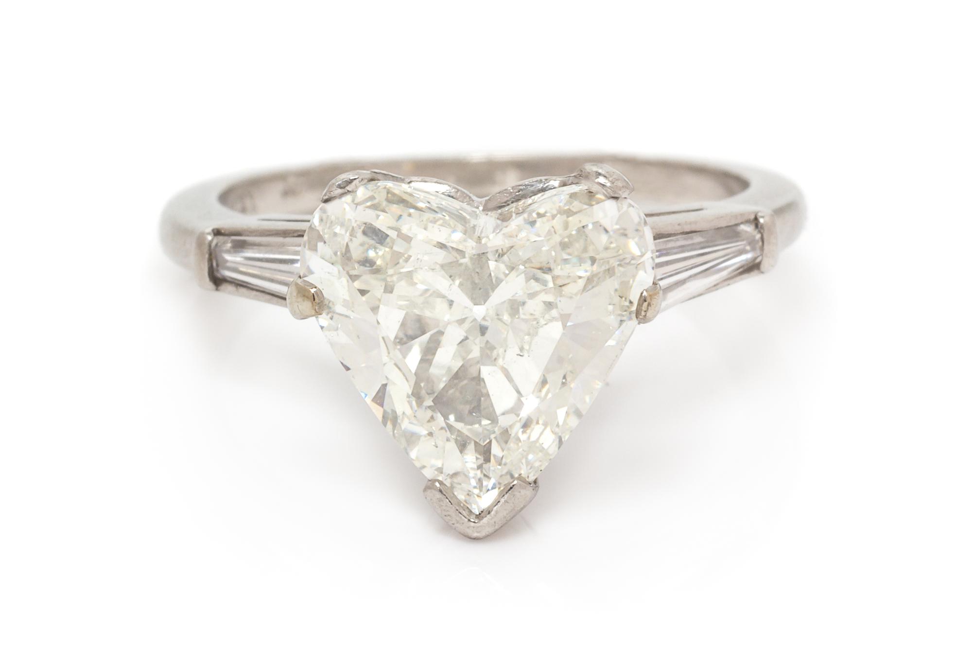 A Platinum and Diamond Ring, 3.00 dwts.