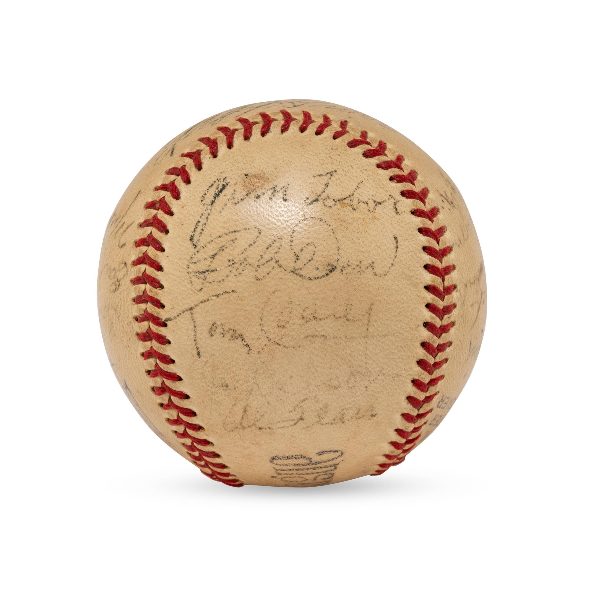 A 1941 Boston Red Sox Team Signed Autograph Baseball (Beckett Authentication Services Letter of Authenticity)