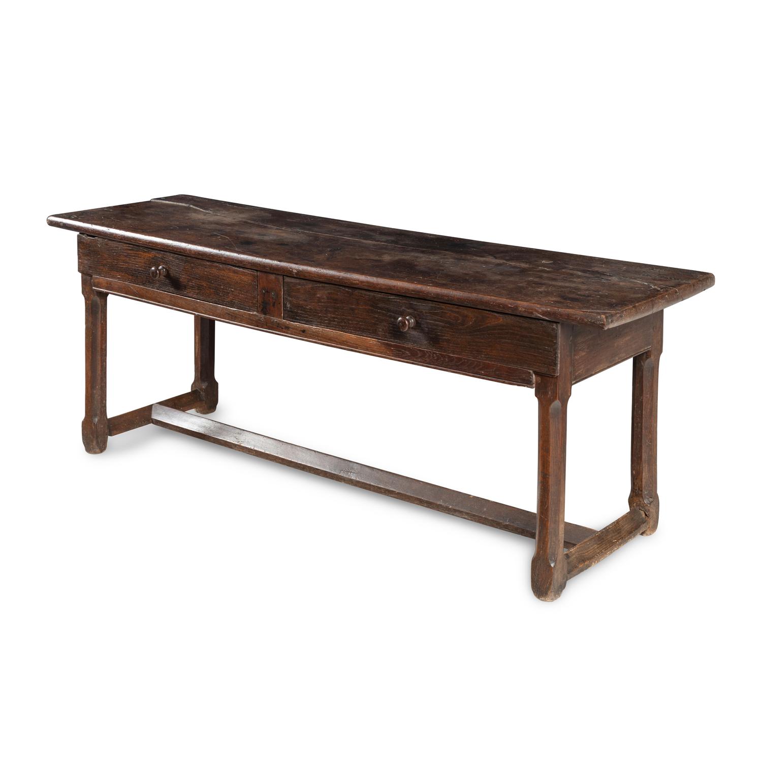 A Baroque Carved Oak Refectory Table