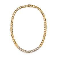 Bicolor Gold and Diamond Necklace