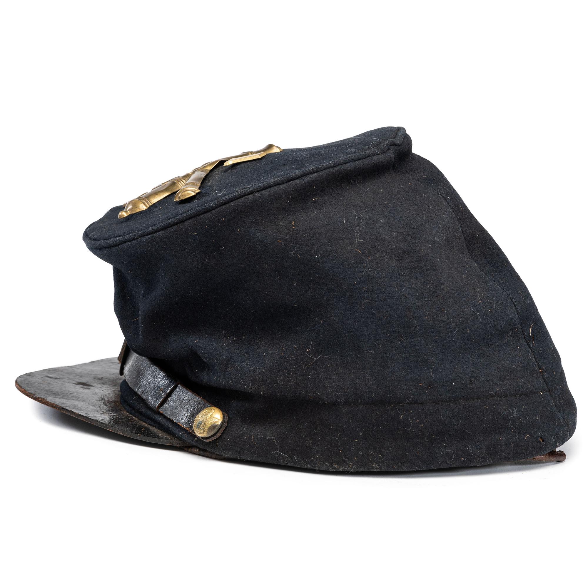 1st Ohio Light Artillery forage cap identified to Joseph Speddy, Battery G, WIA Pulaski, Tennessee.