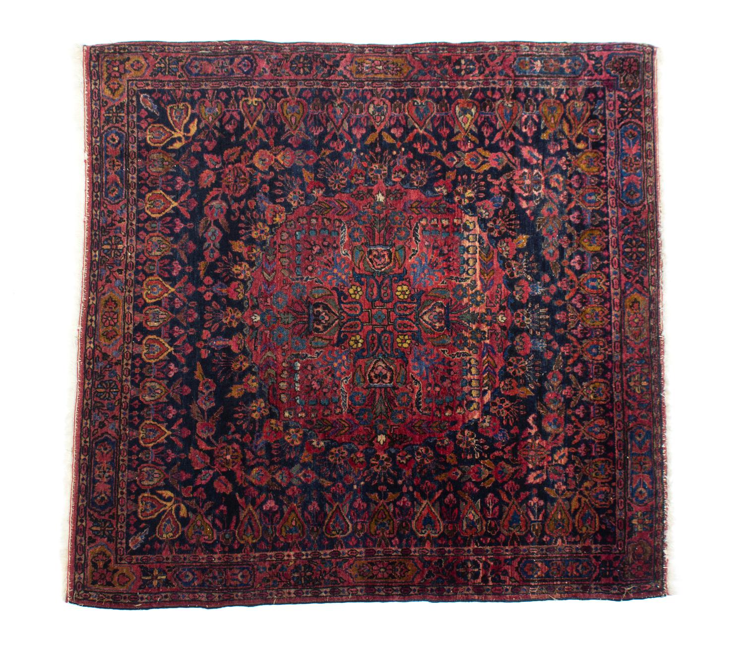 A Sarouk Rug 49 x 49 inches. — 20TH CENTURY