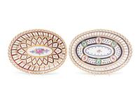 A Pair of Dresden Porcelain Baskets