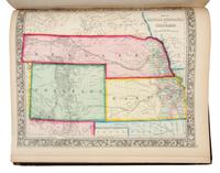MITCHELL, Samuel Augustus (1792-1868). Mitchell's New General Atlas. Philadelphia: S. Augustus Mitchell, 1862.