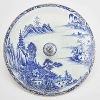 A Large Japanese blue and white porcelain deep bowl with associated cover 日本大罐及盖子 17th/18th century ???????