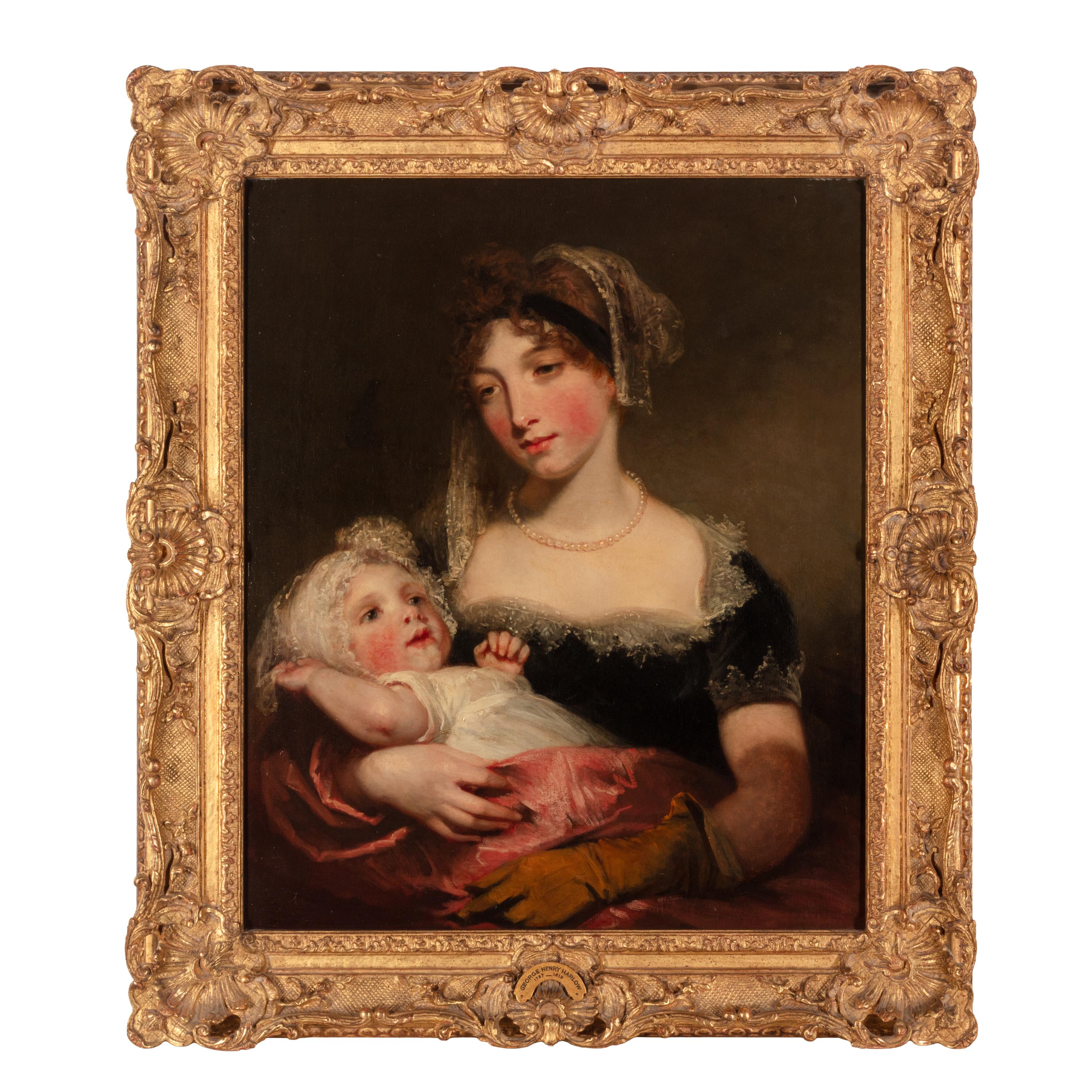 George Henry Harlow (British, 1787-1819) — Mrs. Thelluson and Child