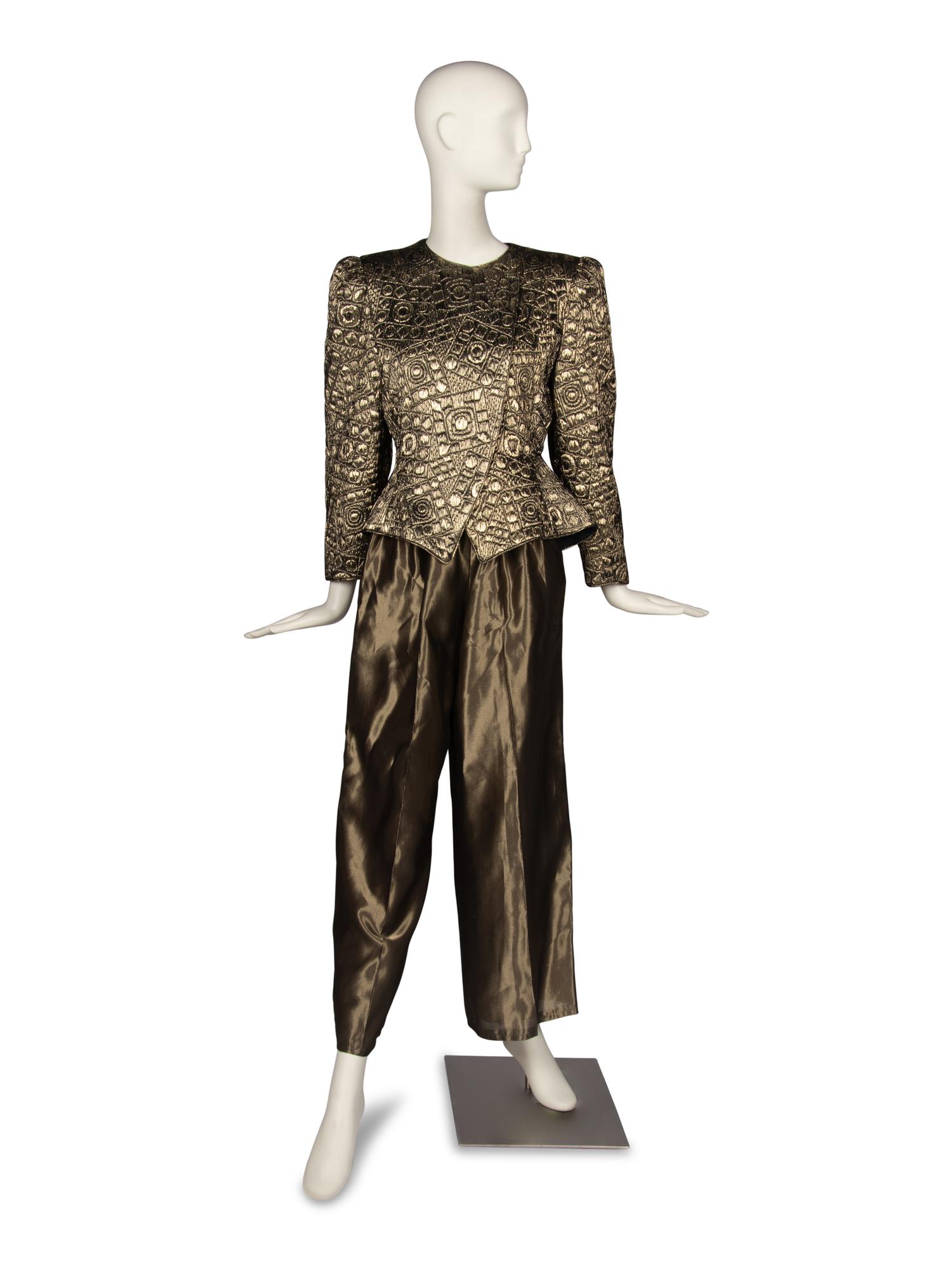 Mary McFadden Gold Pantsuit