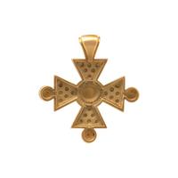 KIESELSTEIN-CORD, YELLOW GOLD MALTESE CROSS PENDANT