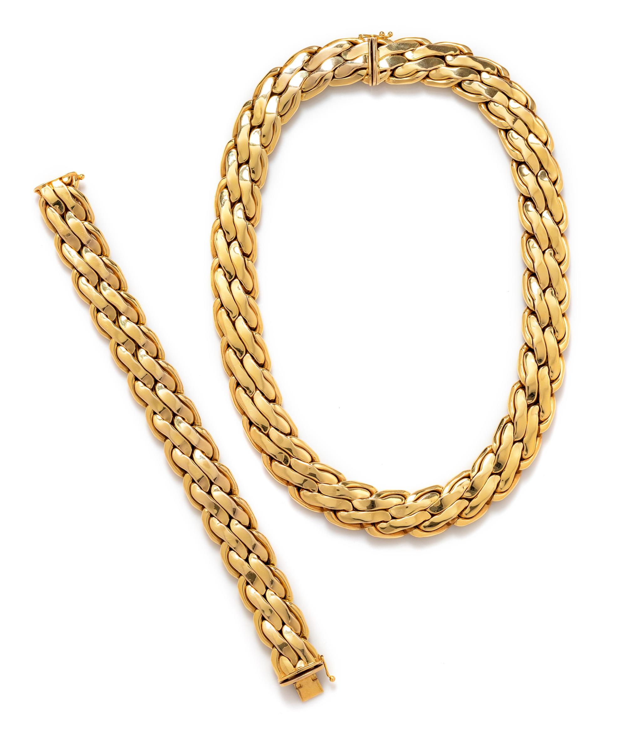 Gold Link Demi-Parure
