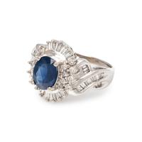SAPPHIRE AND DIAMOND RING