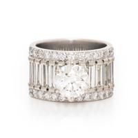 Diamond and White Gold Ring