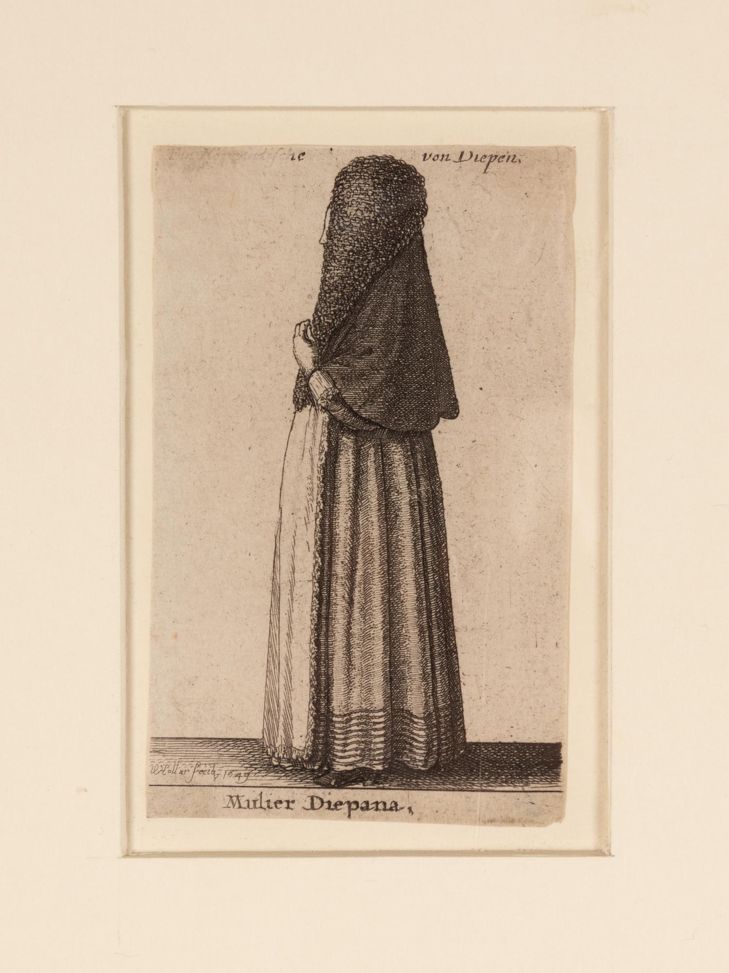 MCREERY, John. A Collection of Original Etchings . London, 1816. A group of four plates depicting 17th century European women after Wenceslaus Hollar's Theatrum Mulierum (The Theater of Women), comprising: