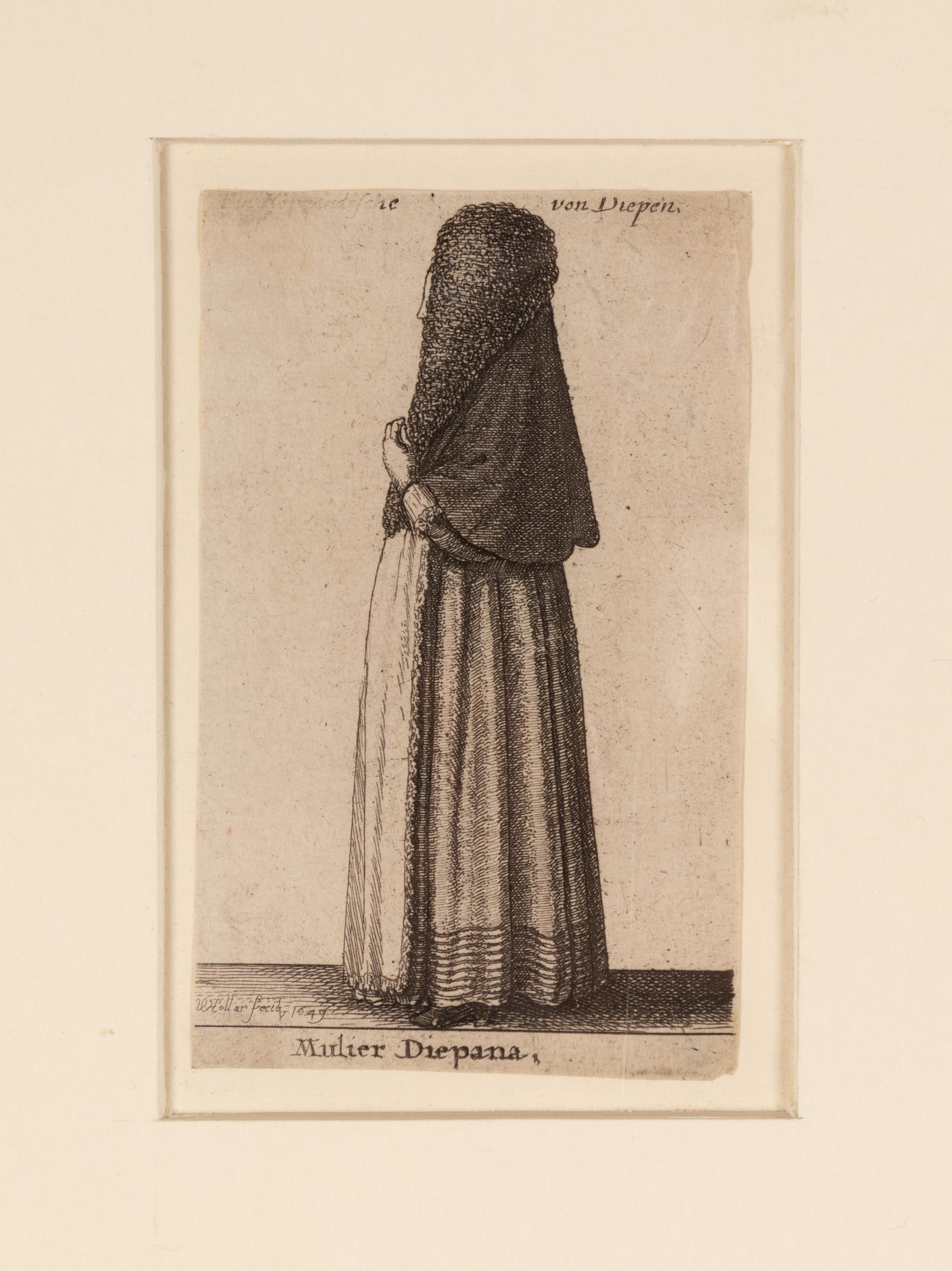 MCREERY, John. A Collection of Original Etchings . London, 1816. A group of four plates depicting 17th century European women after Wenceslaus Hollar's Theatrum Mulierum (The Theater of Women), comprising: