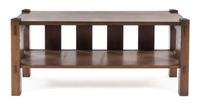 American, MID 20TH CENTURY, an Arts and Crafts style oak low table