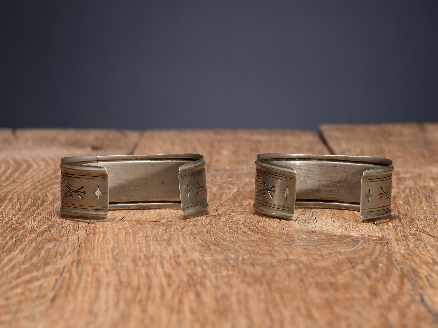 Southern Plains German Silver Bracelets