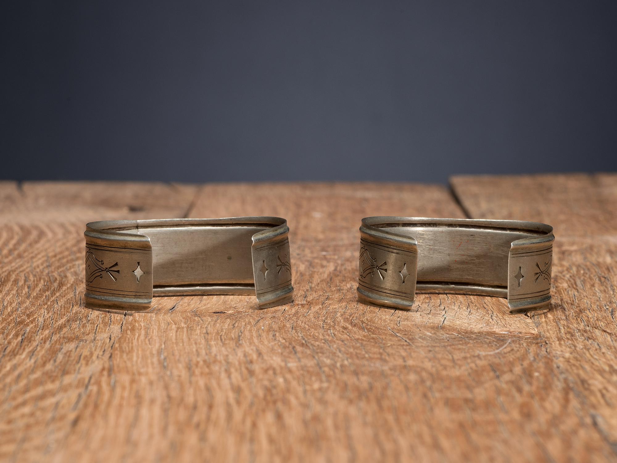 Southern Plains German Silver Bracelets