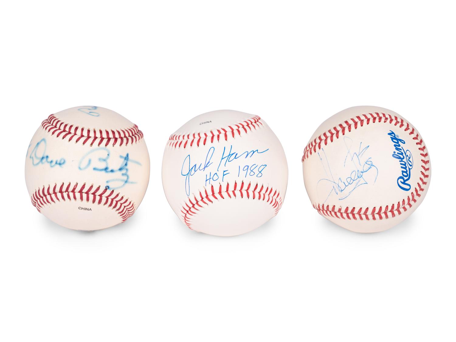A Group of 12 Pro Football Hall of Fame Signed Autograph Baseballs (Beckett Authentication Services BAS Certified),