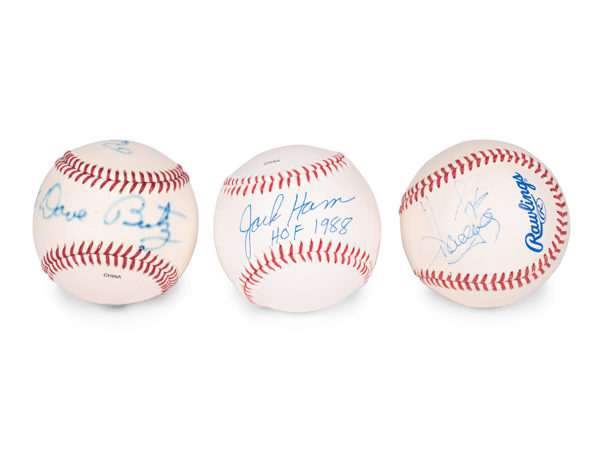 A Group of 12 Pro Football Hall of Fame Signed Autograph Baseballs (Beckett Authentication Services BAS Certified),