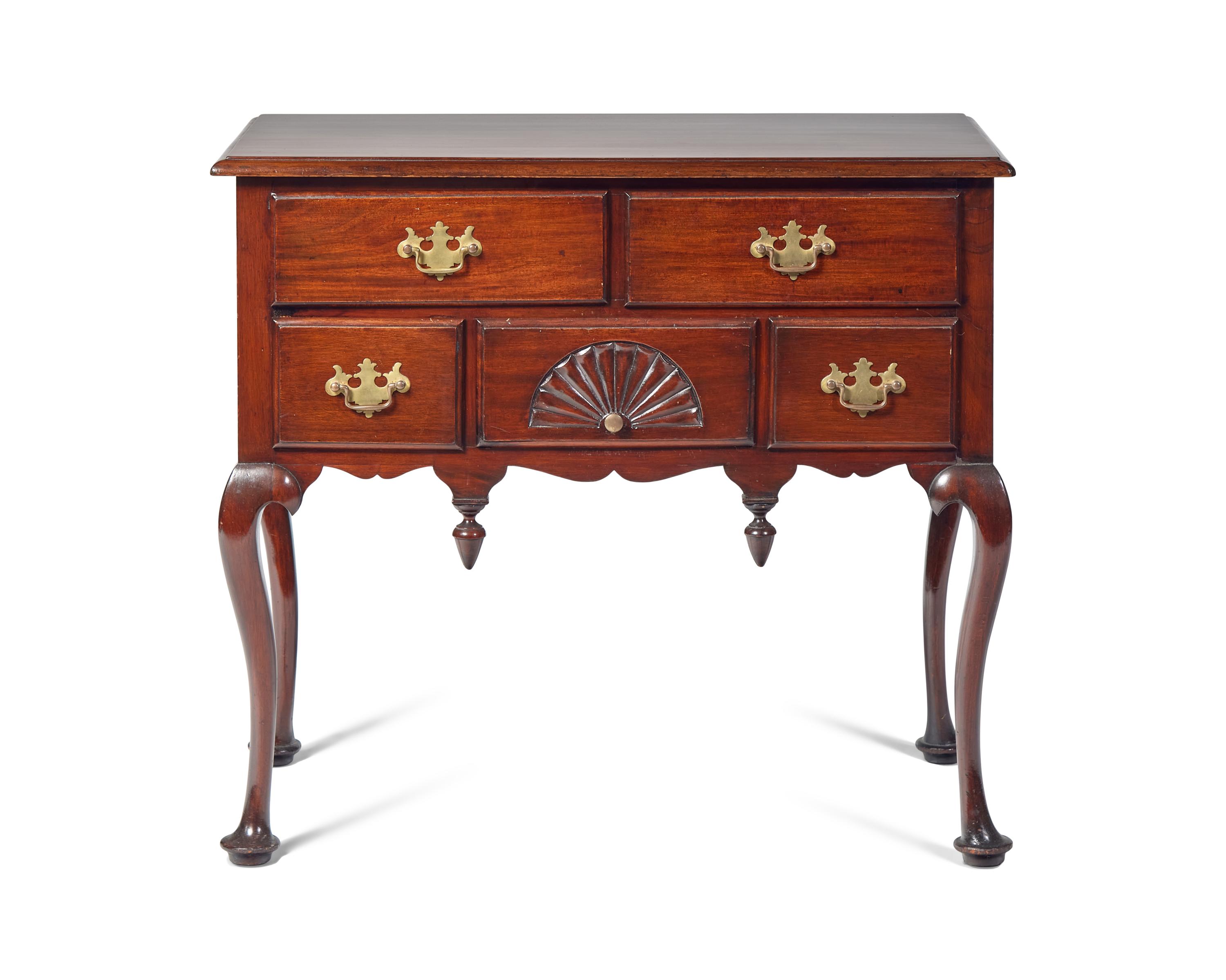 A Queen Anne Style Mahogany Dressing Table