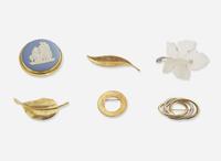 A Miscellaneous Collection of Gold Brooches