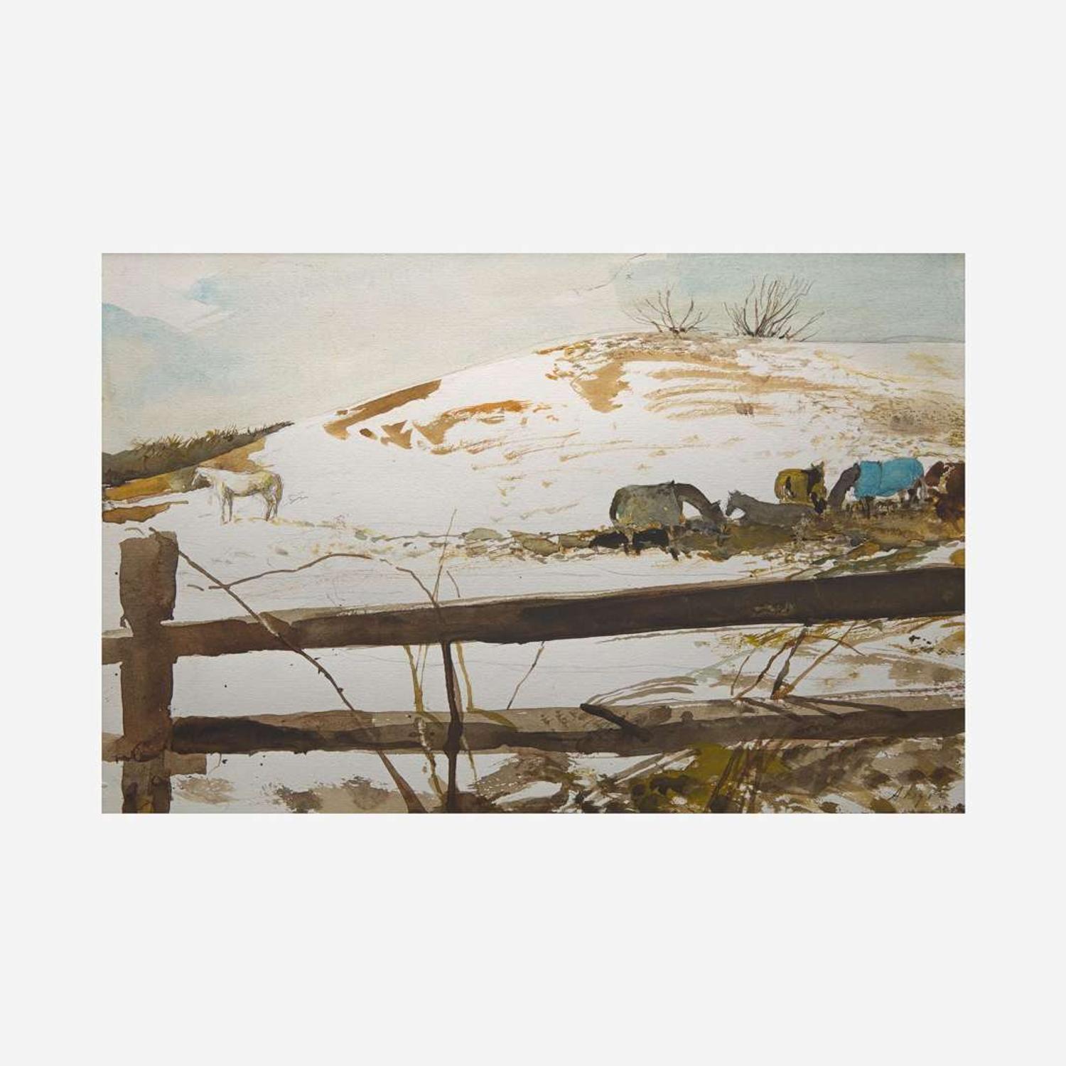 Andrew Wyeth (American, 1917–2009) Blue Blanket