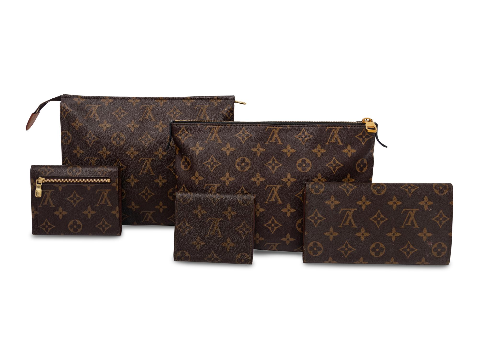 A Collection of Five Louis Vuitton Monogram Accessories