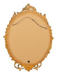 A Rococo-Style Carved Giltwood Girandole Mirror