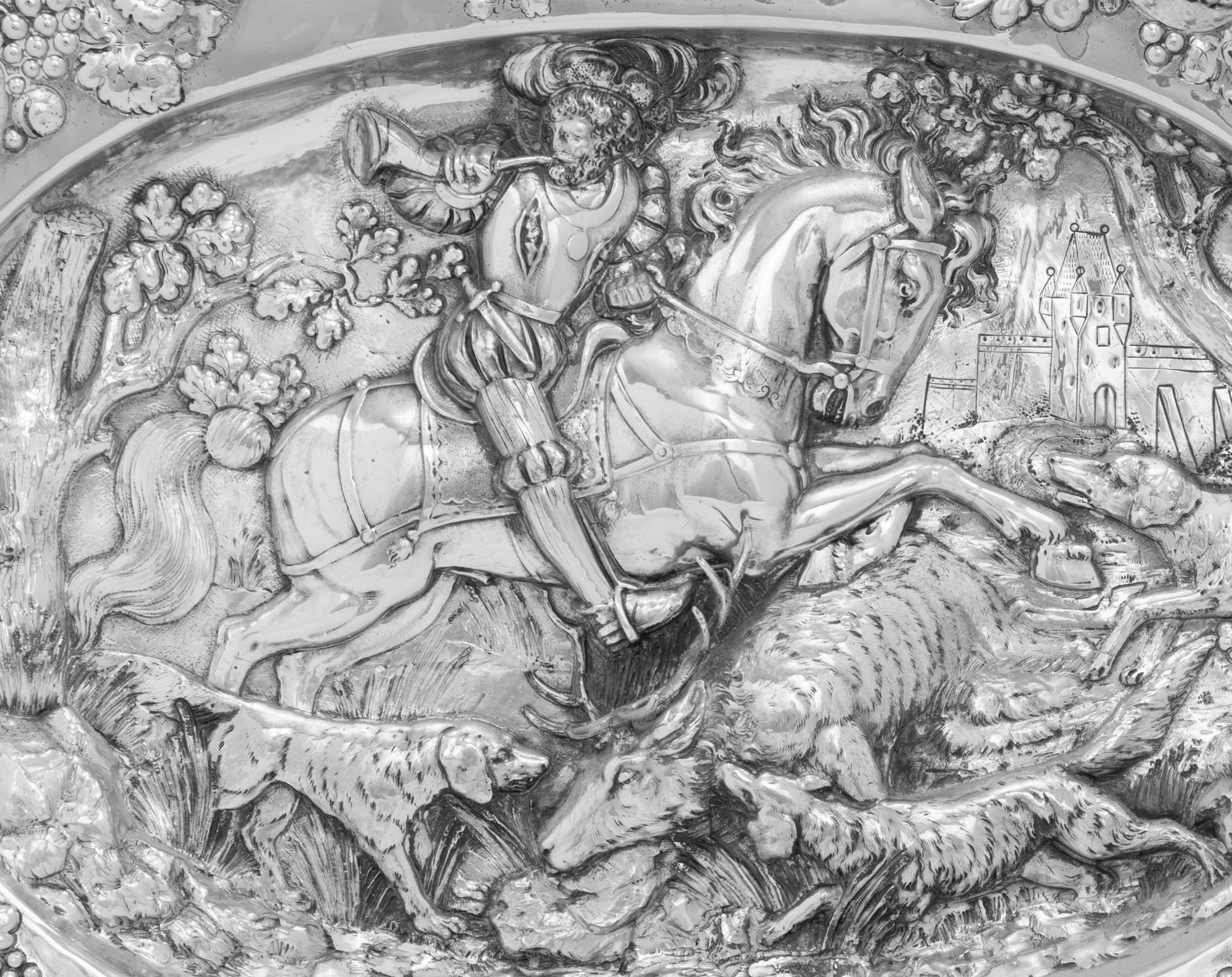 A German Silver Sideboard Dish