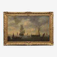 School of Willem van de Velde the Younger (Dutch, 1633–1707) Harbor Scene
