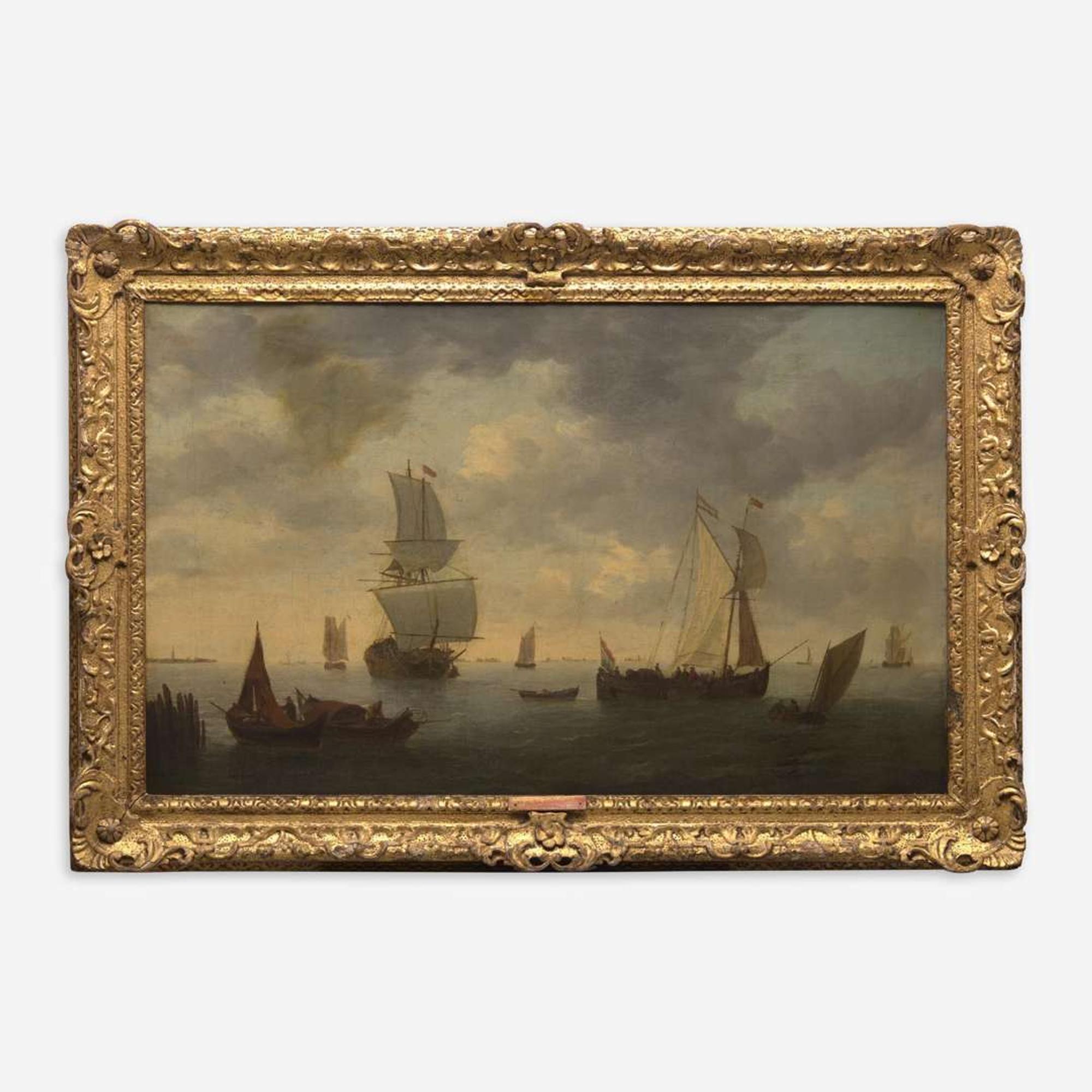 School of Willem van de Velde the Younger (Dutch, 1633–1707) Harbor Scene