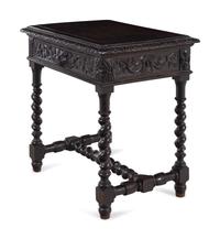 A Renaissance Revival Carved Walnut Table