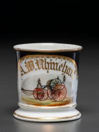 A Fireman's Porcelain Occupational Shaving Mug