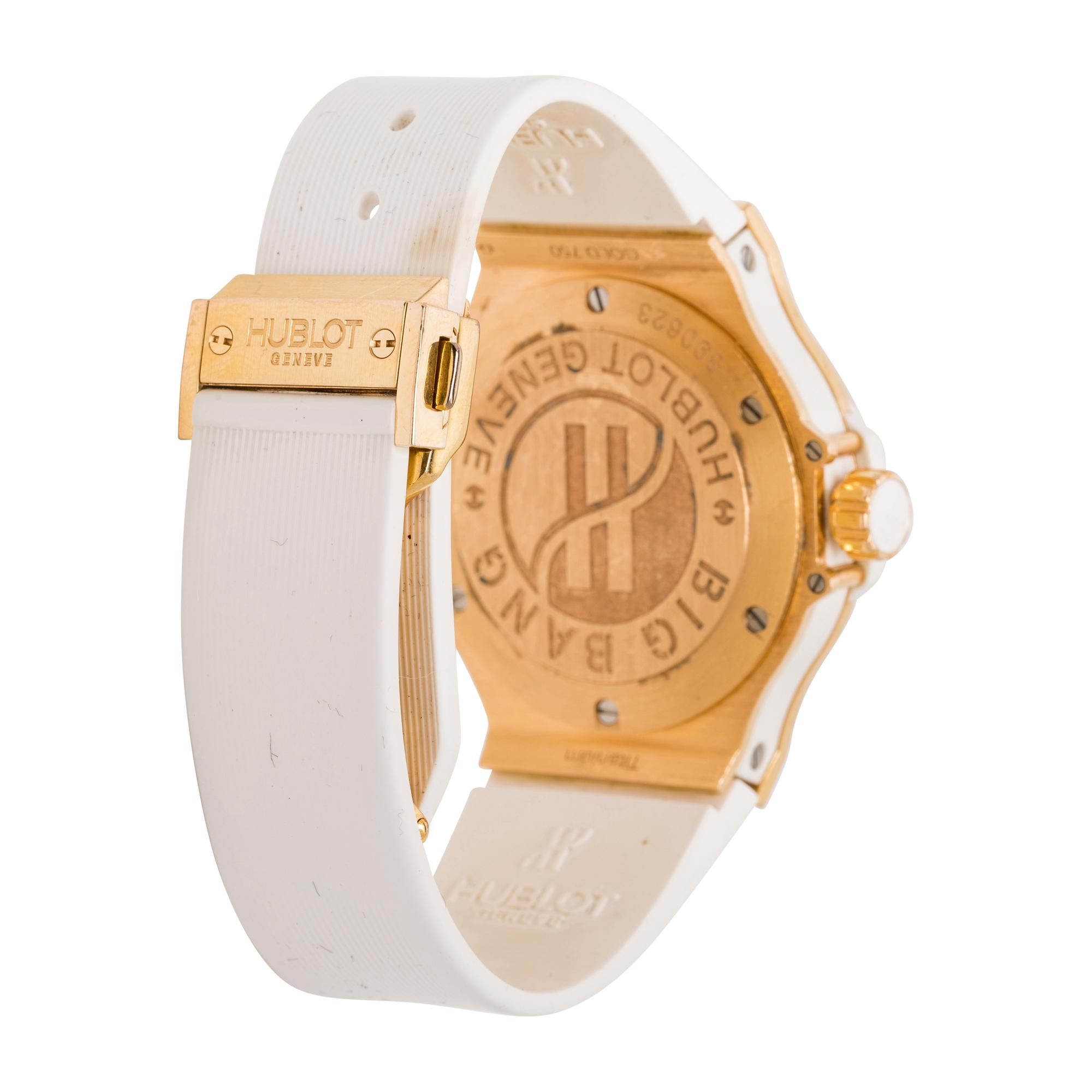 HUBLOT, 'BIG BANG' 18K ROSE GOLD AND DIAMOND WATCH