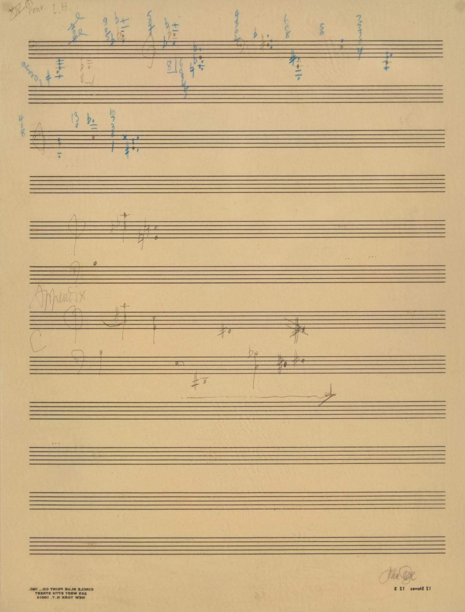 Études Australes , Piano Solo, Book II, Transcripts to Musical Staves XV, No. 2 , 1974-75