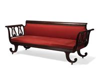 A Classical Style Carved Mahogany Sofa