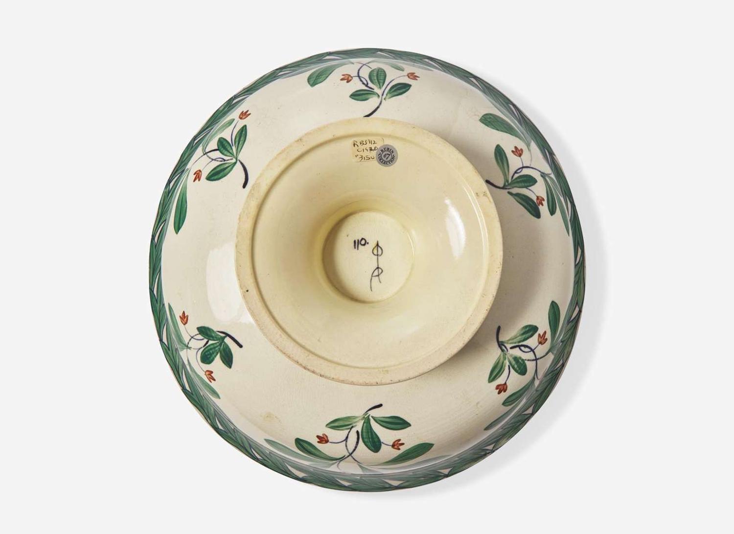 A Large Wedgwood Alfred Powell Decorated Footed Punch Bowl, UK, circa 1920