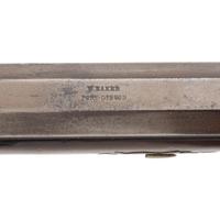 W Baker of Port Gibson, MS Marked Antebellum Half Stock Percussion Plains Style Rifle