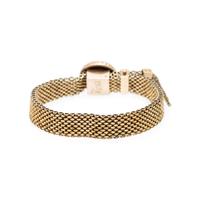 VICTORIAN, YELLOW GOLD MESH BRACELET