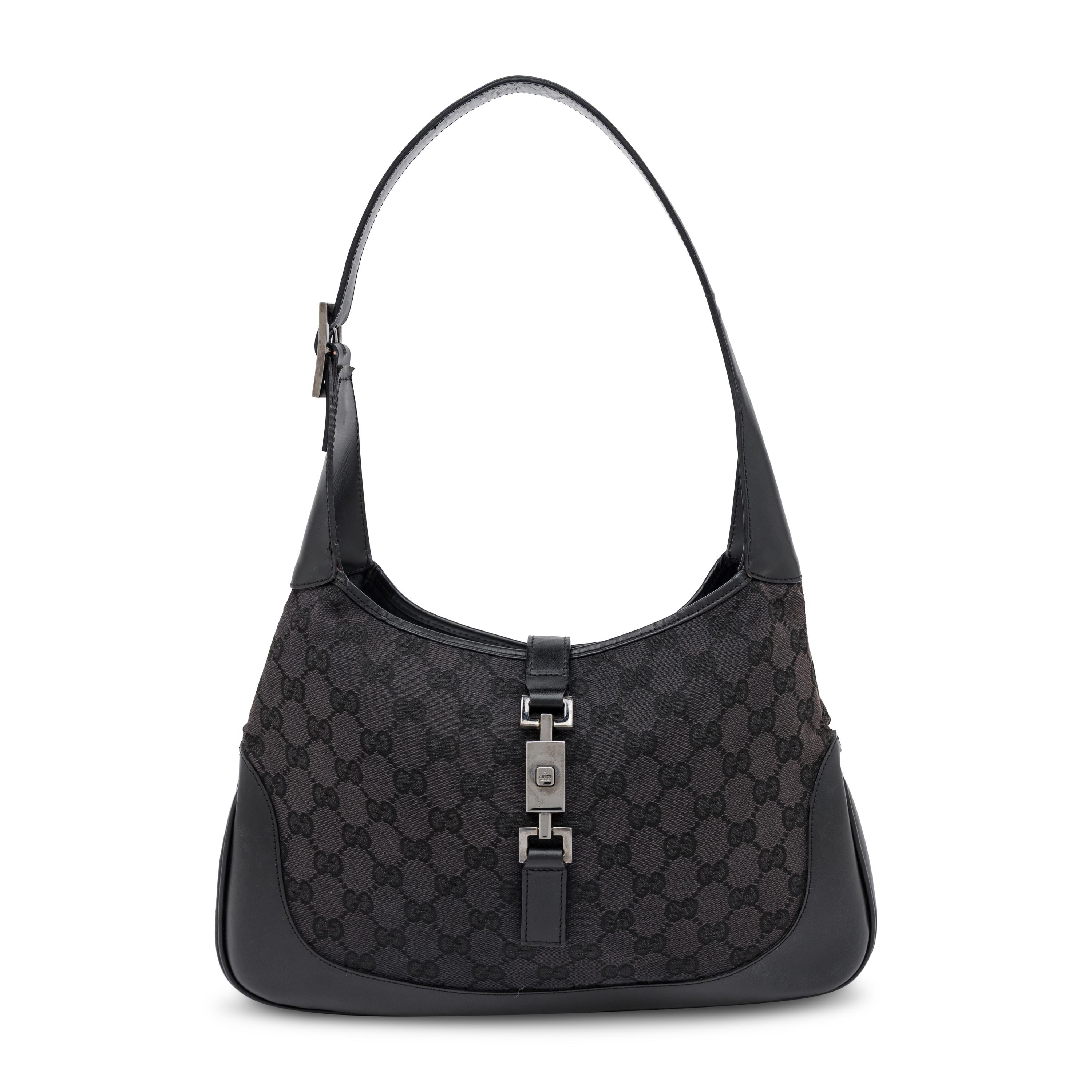Gucci by Tom Ford, Black Monogram Jackie Hobo
