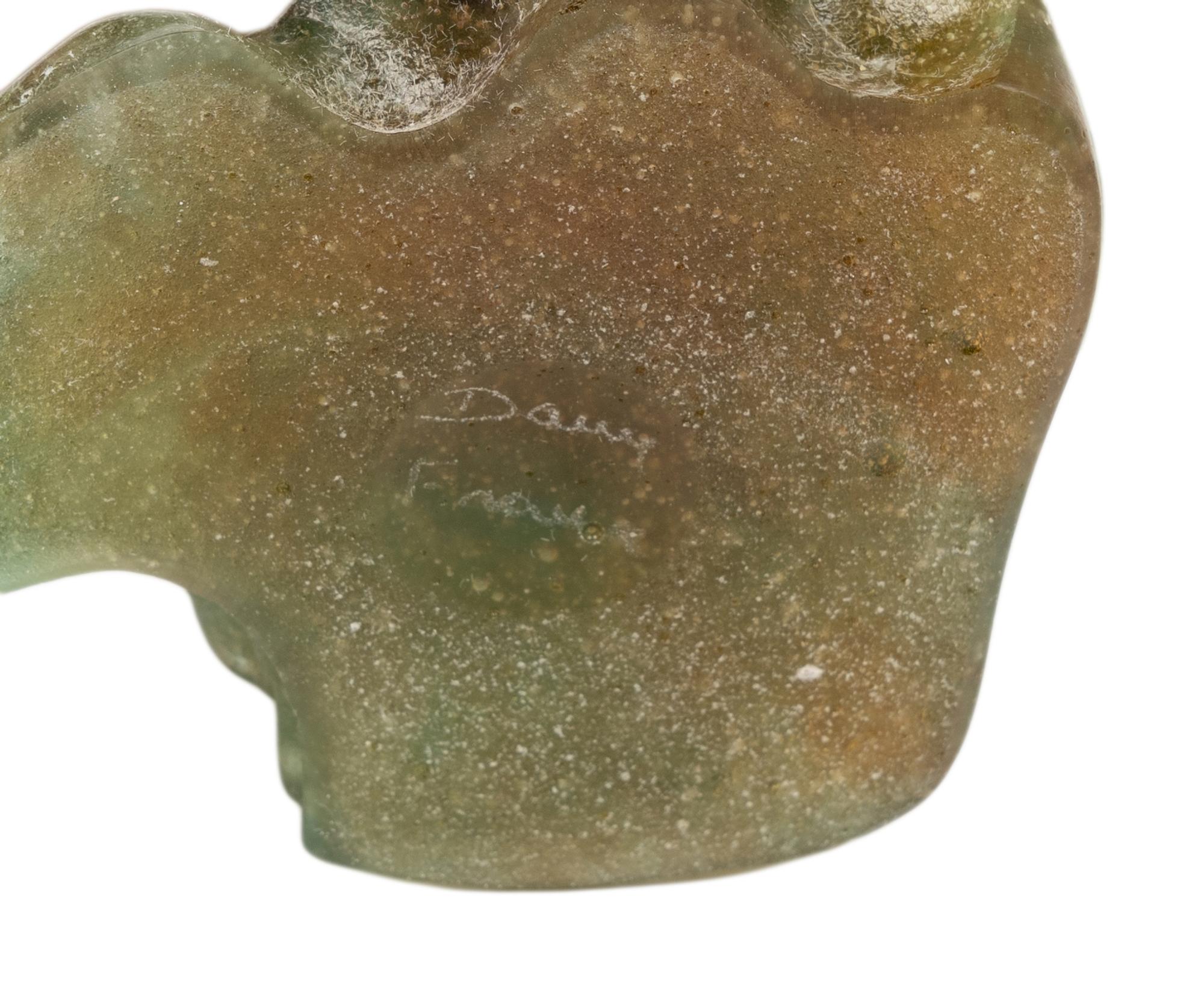 A Daum Pâte de Verre Candlestick
