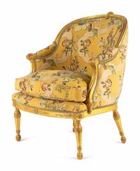 A George III Giltwood Bergère