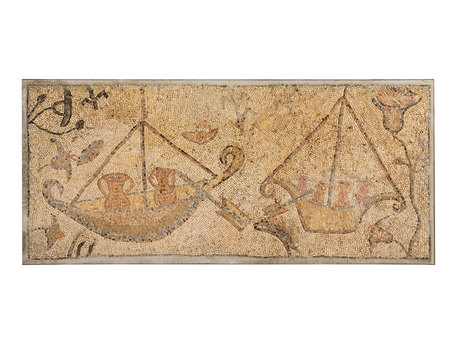 A Byzantine Mosaic Panel with Ships